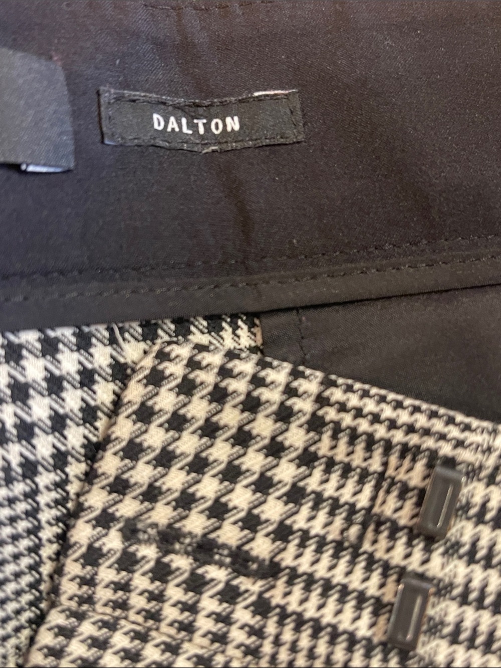 Lafayette 148 Dalton Wool Glen Plaid Wide Leg Trousers 12 - Picture 7 of 9